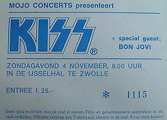 Ticket from Zwolle, Netherlands 04 November 1984 show
