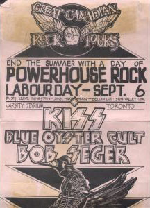 Poster from Toronto, Canada 06 September 1976 show