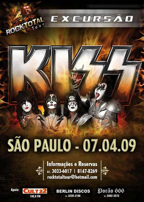 Poster from Sao Paulo, Brazil 07 April 2009 show