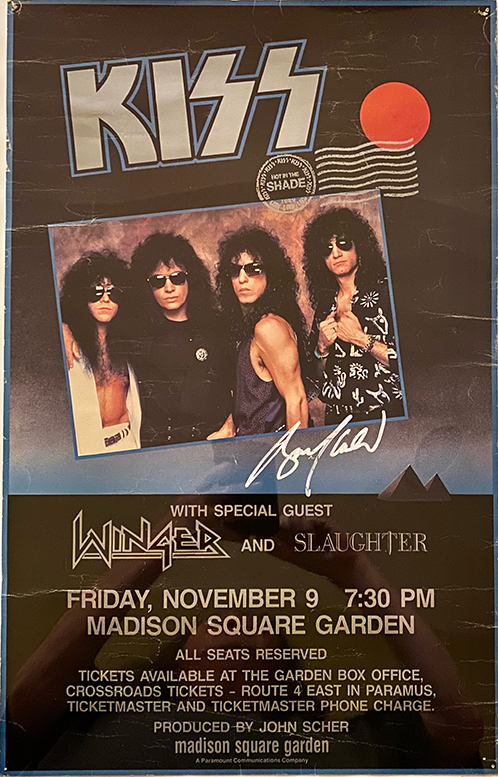 Poster from New York, NY, USA 09 November 1990 show