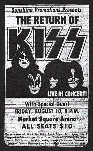 Advert from Indianapolis, IN, USA 10 August 1979 show