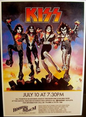 Poster from Jersey City, NJ, USA 10 July 1976 show