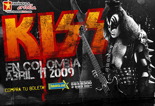 Poster from Bogota, Colombia 11 April 2009 show