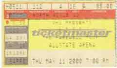 Ticket from Rosemont (Chicago), IL, USA 11 May 2000 show