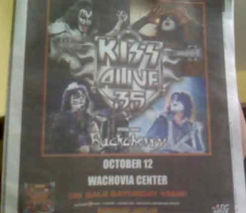 Advert from Philadelphia, PA, USA, 12 October 2009 show