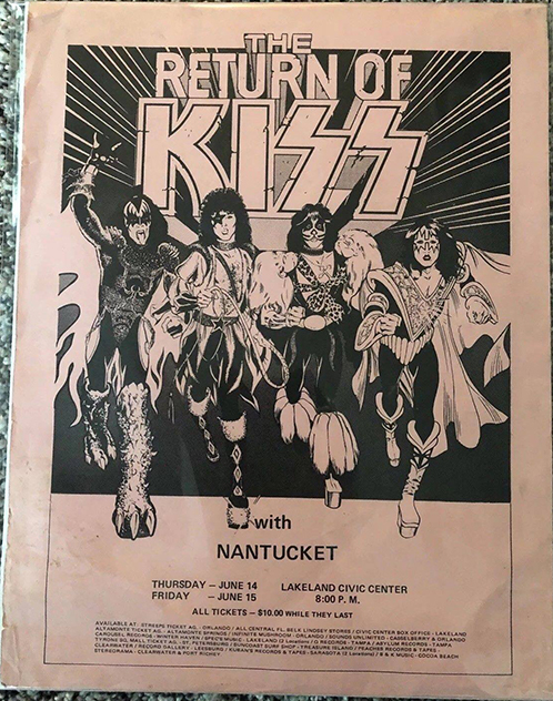 Poster from Lakeland, FL, USA 14 June 1979 show