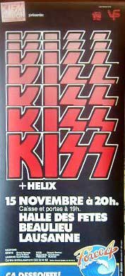 Ticket from Lausanne, Switzerland 15 November 1983 show