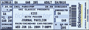 Ticket from Albuquerque, NM, USA 16 June 2004 show
