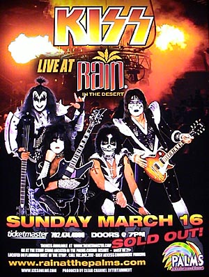 Poster from Las Vegas, NV, USA 16 March 2003 show