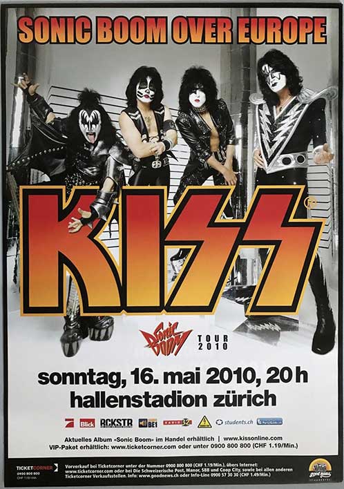 Poster from 16 May 2010 show Zurich, Switzerland