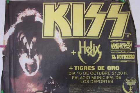Poster from 16 October 1983 show Barcelona, Spain