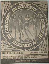 Advert from New York, NY, USA 18 February 1977 show