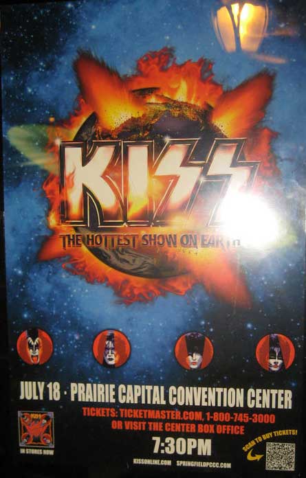Poster from 18 July 2011 show Springfield, IL, USA