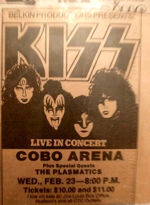 Advert from Detroit, MI, USA 23 February 1983 show