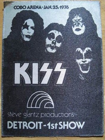 Advert from Detroit, 25 January 1976 show