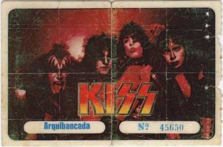 Ticket from Sao Paulo, Brazil 25 June 1983 show