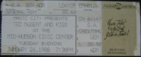 Ticket from Poughkeepsie, NY, USA 26 January show
