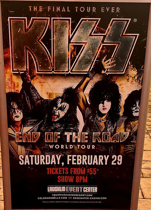 Poster from Laughlin, NV, USA 29 February 2020 show