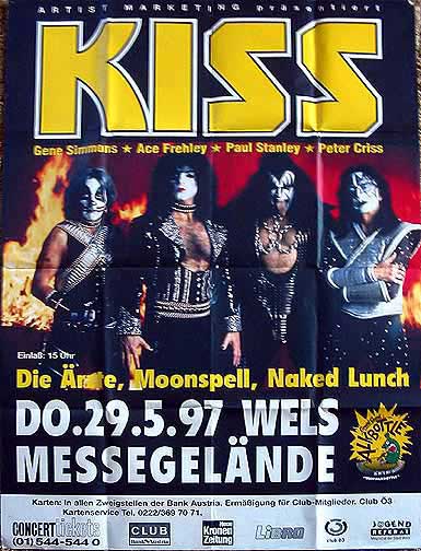 Poster from Wels, Austria 29 May 1997 show