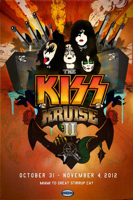 Poster from 31 October 2012 show Kiss Kruise II 2012