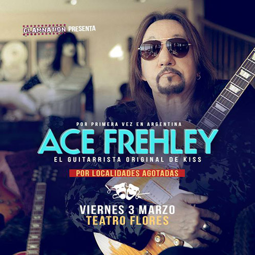 Advert from Ace Frehley Buenos Aires, Argentina 03 March 2017 show