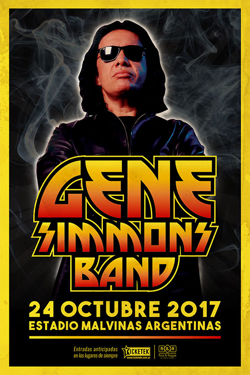 Poster from Gene Simmons Band Buenos Aires, Argentina 24 October 2017 show