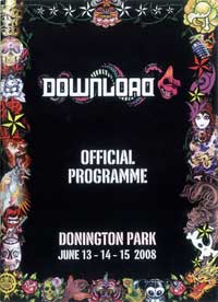 Download Festival 2008 Tourbook Cover